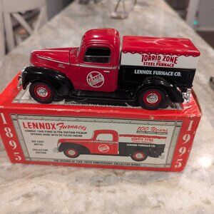 Cast Liberty Classics 1995 Lennox 100th Year 1940 Ford Truck Bank 1/25